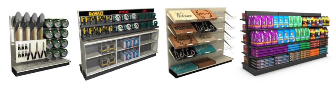 Gondolas from Store Displays International. Durable, accessible, and customizable gondolas are perfect for displaying merchandise in any size retail space.