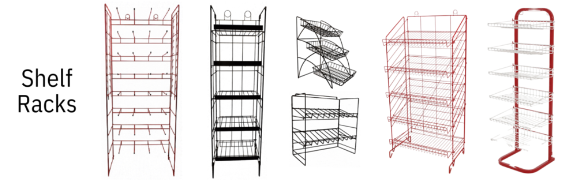  Get the perfect wire frame fixtures you need to display your store products. We provide spinner racks, strip rods and more. With our massive selection of wire frame displays, you're sure to find the right one for your needs.