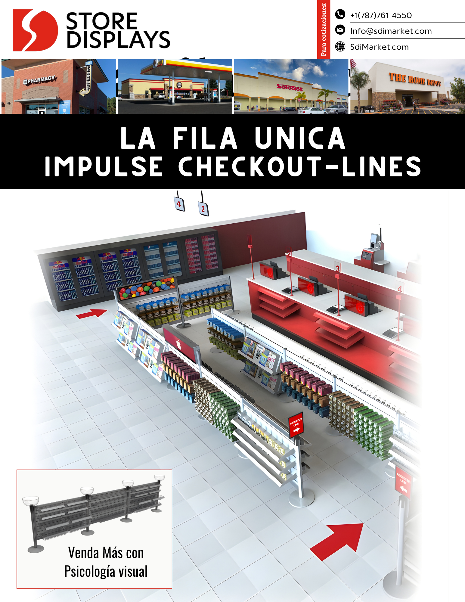 Gondolas from Store Displays International. Durable, accessible, and customizable gondolas are perfect for displaying merchandise in any size retail space.